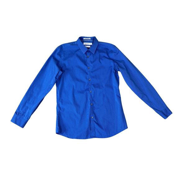 Calvin Klein Non Iron Body Fit Button Up Shirt  US Men's M - Picture 1 of 6